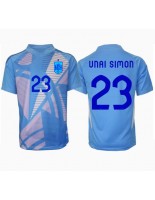 Moške Nogometnih dresov Španija Unai Simon #23 Vratar Domači EP 2024 Kratki rokavi